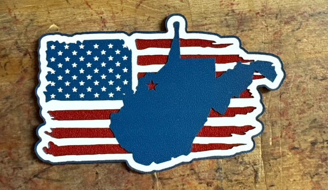 Distressed West Virginia Flag