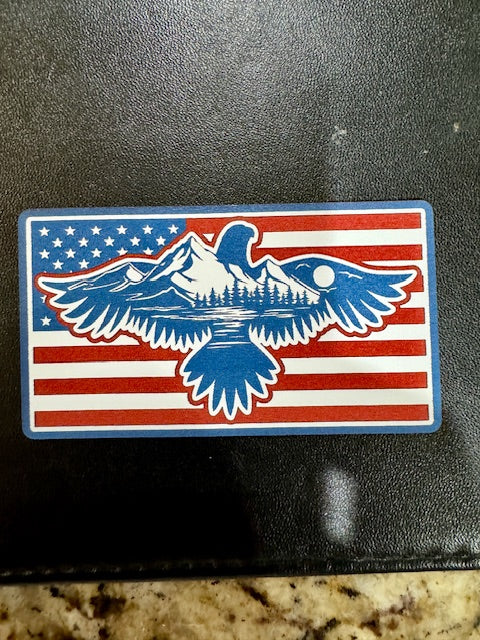 Eagle Landscape Flag