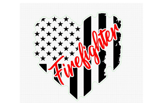 "Firefighter" Heart