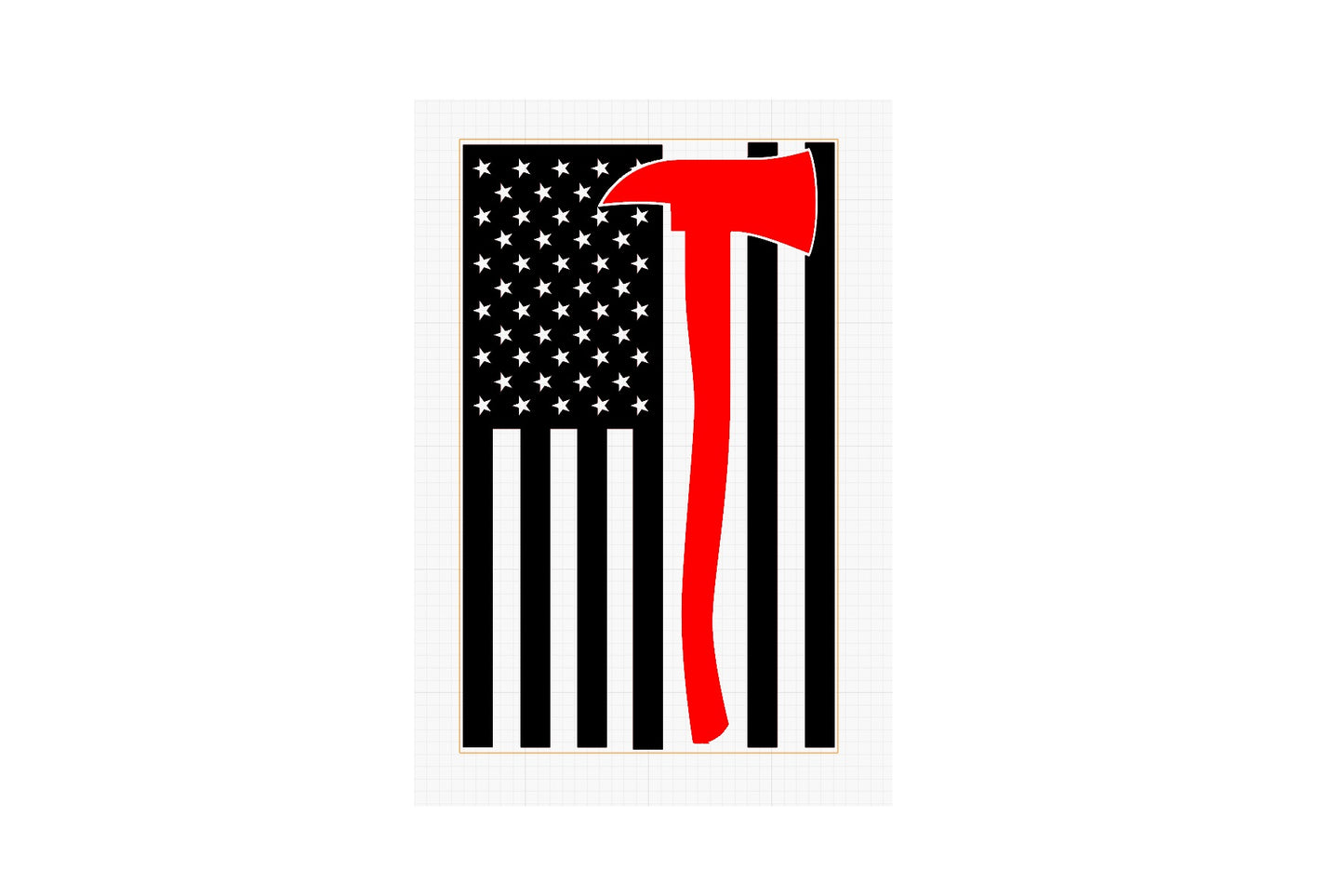 Firefighter Axe Flag