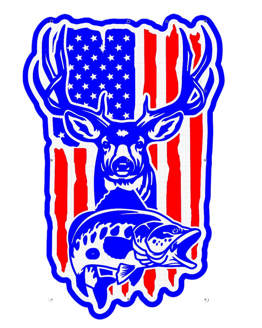 Hunt Fish Flag