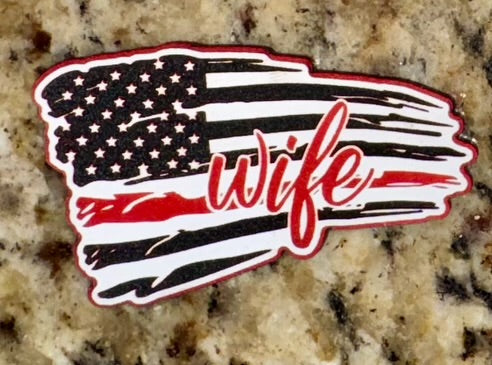 Firefighter Wife Flag