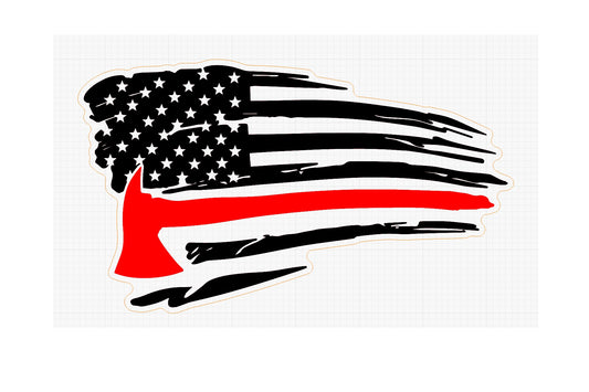 Distressed Axe Flag
